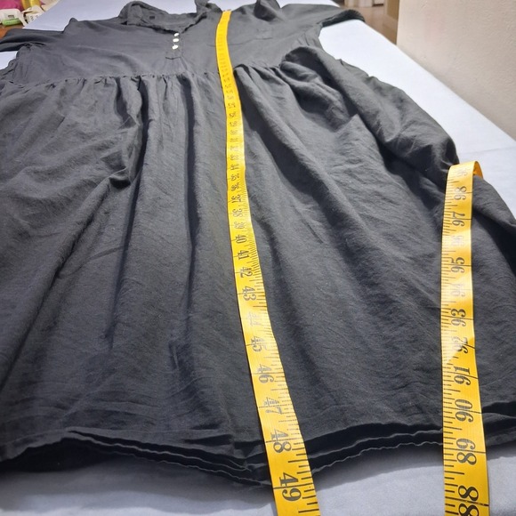 Grayson The Changemaker Dress Siz 04 (Large)  Black Button Front Long Sleeve - Picture 6 of 16